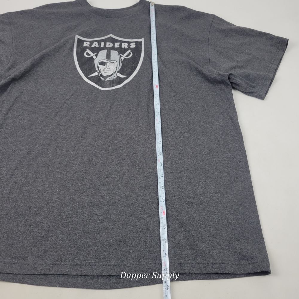 Oakland Raiders Shirt Men's XL Gray  NFL Team Apparel‎  Las Vegas - Picture 7 of 8